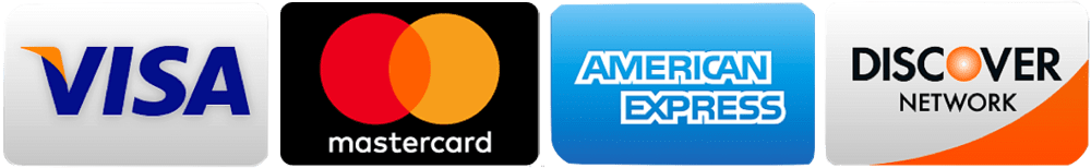 major credit cards accepted